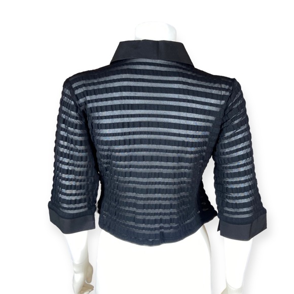 Rayure Paris Black Zip Up Selma Top - Picture 4 of 12